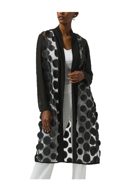 Soprabito Joseph Ribkoff donna 251209 nero pois 3d manica lunga mesh JOSEPH RIBKOFF | Soprabiti | 25120911